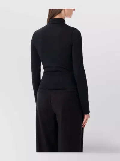 Courrèges Courreges Interlock Jersey Track Jacket For Athletic In Black