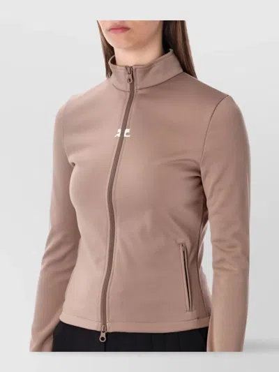 Courrèges "biker" Jacket In Brown