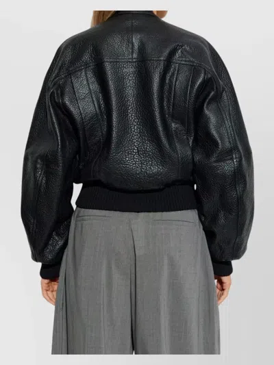 Jacquemus Cropped Crewneck Jacket Textured Finish In Multi