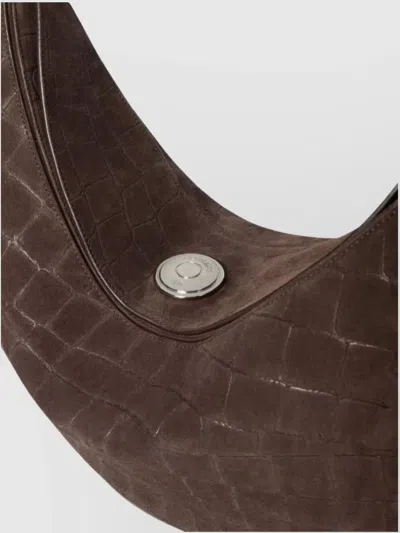 Jacquemus Dark Brown The Ovalo Hobo Bag In Brown