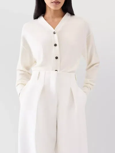 Jacquemus Short Cardigan Sweater In White