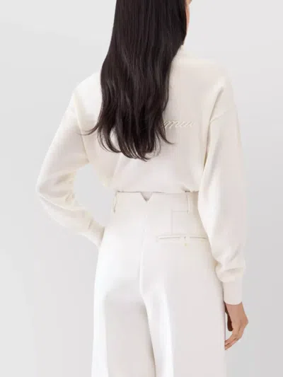 Jacquemus Short Cardigan Sweater In White