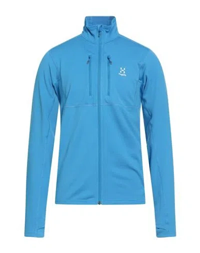 Haglöfs Man Sweatshirt Azure Size L Recycled Polyester, Elastane In Blue