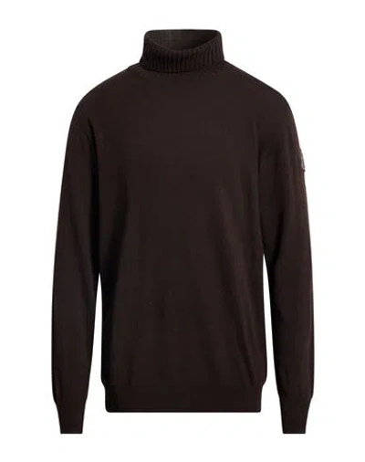 Roy Rogers Roÿ Roger's Man Turtleneck Dark Brown Size Xxl Wool, Polyamide, Viscose, Cashmere In Black