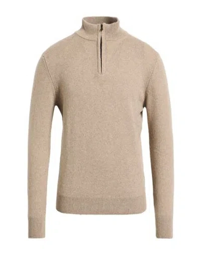 Aragona Man Turtleneck Beige Size 44 Cashmere In Neutral