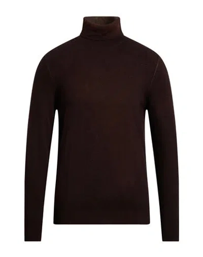 Masq Man Turtleneck Dark Brown Size 42 Merino Wool, Cashmere