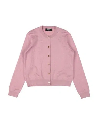 Versace Young Toddler Girl Cardigan Pink Size 5 Cotton, Viscose In Pink
