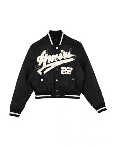 Amiri Toddler Boy Jacket Black Size 6 Nylon In Black
