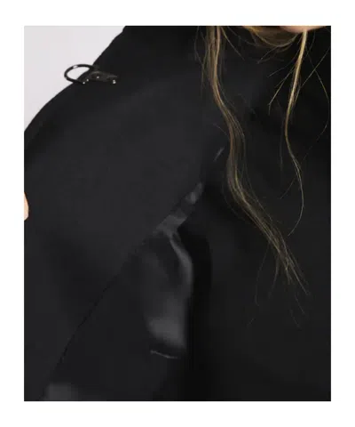 Fay Versatile Baltic Blue Jacket With Adjustable Closure In Black