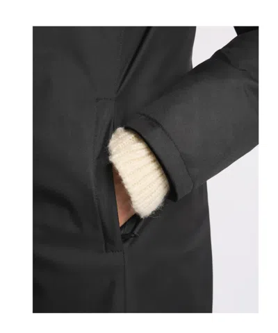 Fay Toggle Coat In Technical Gabardine In Black