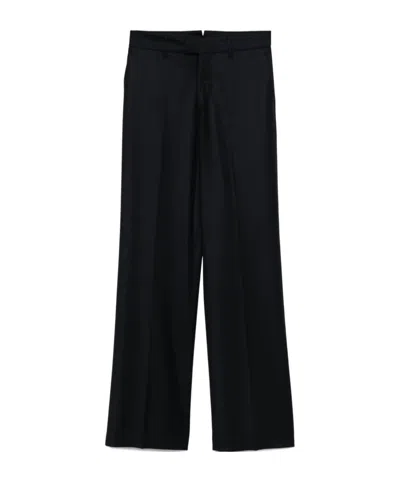 Berwich Pleated Straight-leg Trousers In Black