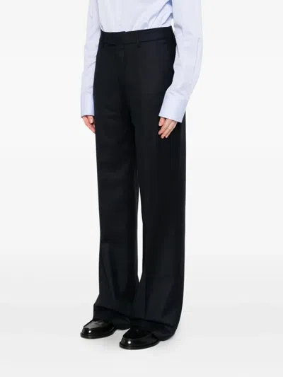 Berwich Pleated Straight-leg Trousers In Black