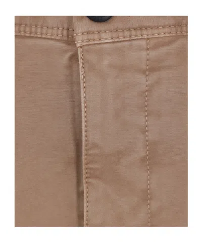 Incotex Tapered-fit Trousers In Stretch Cotton In Brown