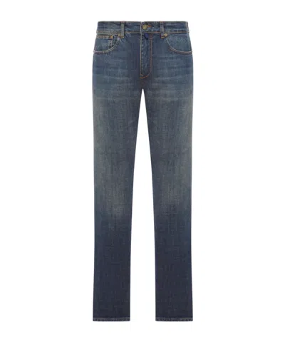 Incotex Cotton Denim Jeans In Blue