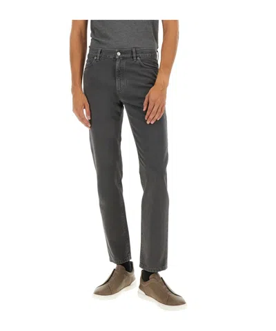 Zegna Denim Pants In Multi