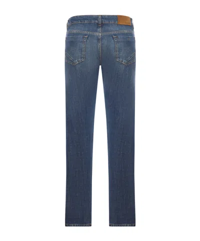Incotex Cotton Denim Jeans In Blue