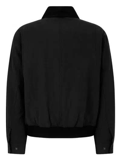 Studio Tomboy Zip-closure Bomber Jacket In Black