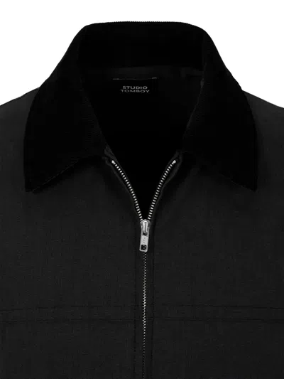 Studio Tomboy Zip-closure Bomber Jacket In Black