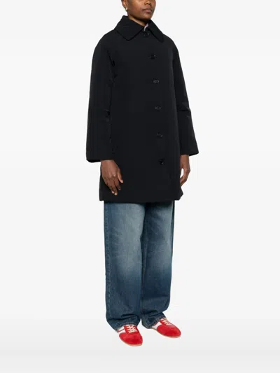 Aspesi Buttoned Coat In Black