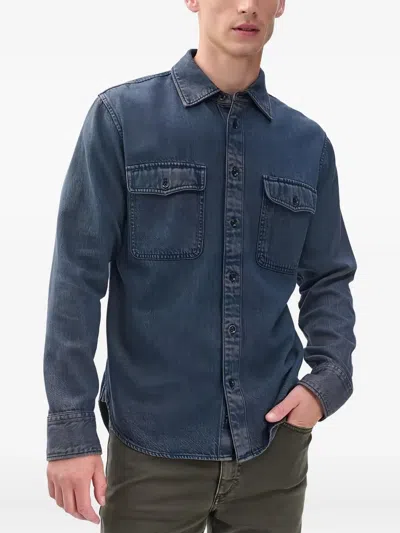 Rag & Bone Jack Engineered Denim Button-up Shirt In Blue