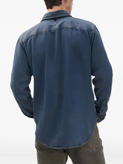 Rag & Bone Jack Engineered Denim Button-up Shirt In Blue