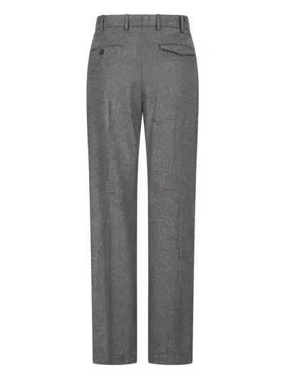Pt Torino Michael Tailored Wool Trousers In Gray