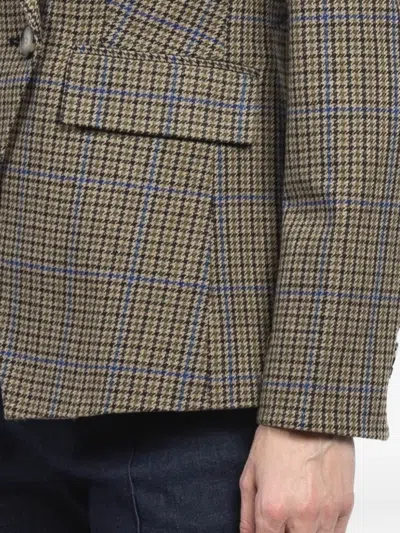 Veronica Beard Miller Dickey Double-breasted Check Blazer In Brown