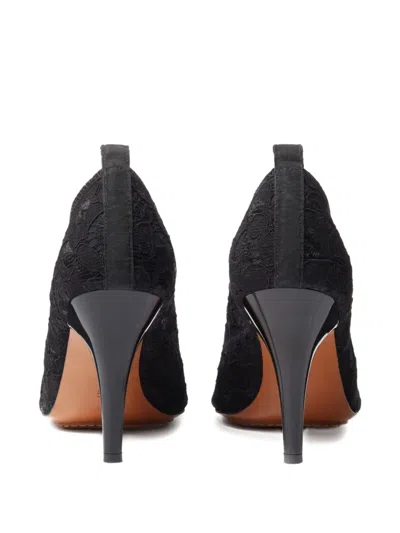 Stella Mccartney Square-toe Lace Stiletto Pumps In Black