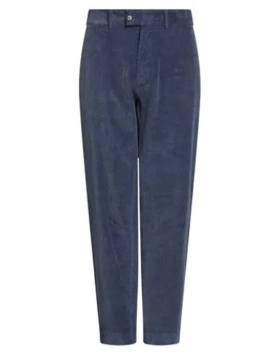 Mackintosh Man Pants Midnight Blue Size 34 Cotton, Elastane In Animal Print