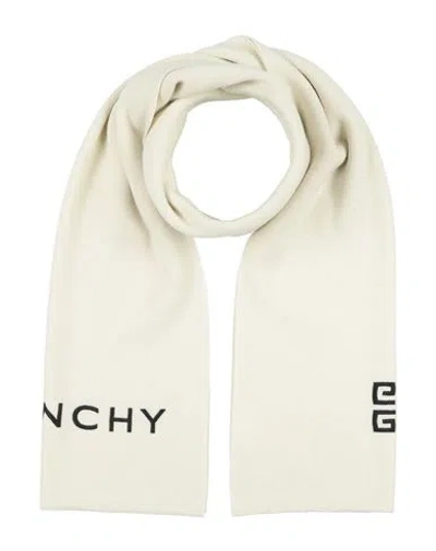 Givenchy Man Scarf Ivory Size - Wool, Cashmere In White