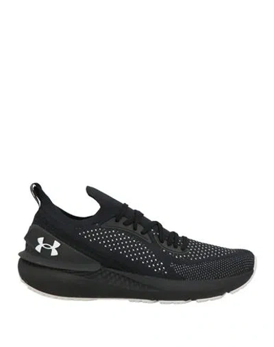 Under Armour Man Sneakers Black Size 7.5 Textile Fibers In Black