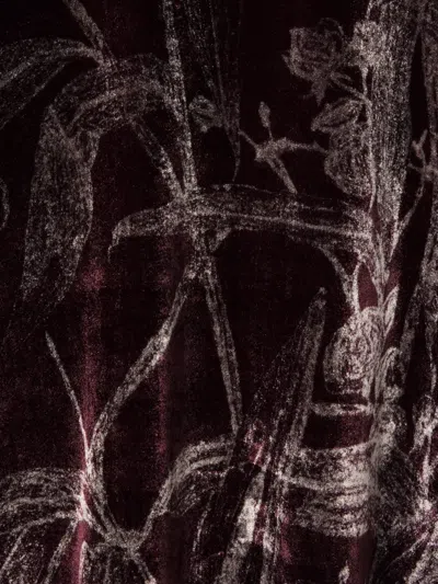 La Doublej Long-sleeve Bamboo-print Maxi Dress In Multi