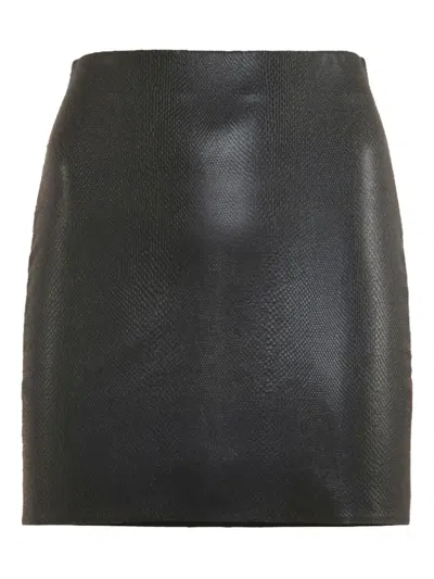 Wolford Rock Mit Schlangen-effekt In Black