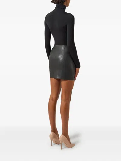 Wolford Rock Mit Schlangen-effekt In Black