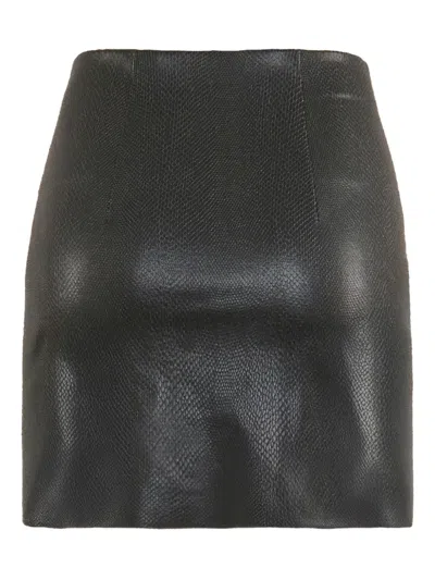 Wolford Rock Mit Schlangen-effekt In Black
