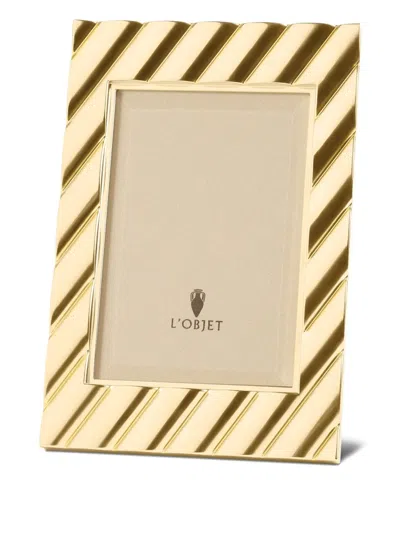 L'objet Maxime Ruffled Photo Frame (10cm X 15cm) In Gray