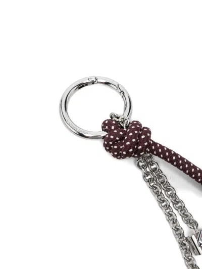 Michael Kors Knot-detail Keyring In Orange