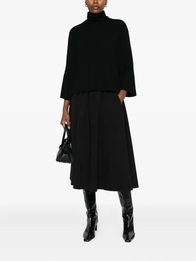 Psophia Rollkragenpullover Mit Einsätzen In Black