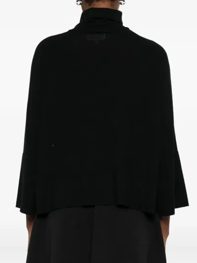 Psophia Rollkragenpullover Mit Einsätzen In Black