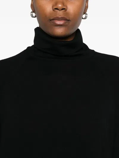 Psophia Rollkragenpullover Mit Einsätzen In Black