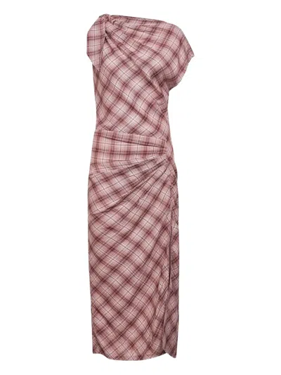Isabel Marant Étoile Asymmetric Tied Maxi Dress In Multi