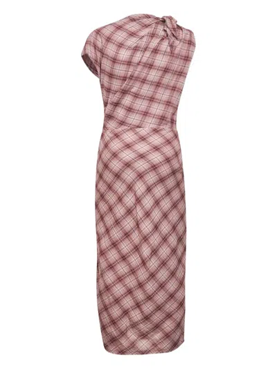 Isabel Marant Étoile Asymmetric Tied Maxi Dress In Multi