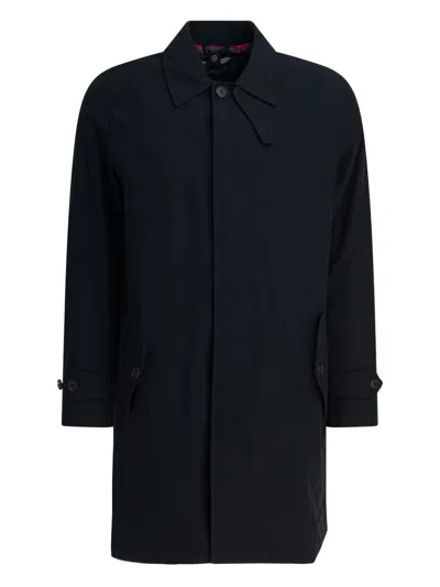 Baracuta Buttoned Coat In Blue