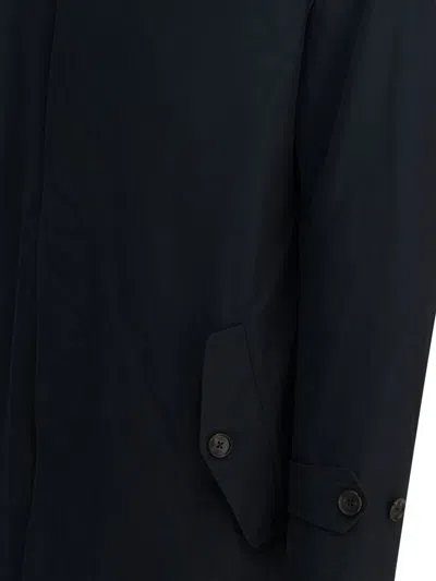 Baracuta Buttoned Coat In Blue