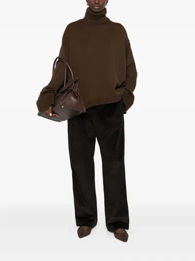 The Frankie Shop Straight-leg-hose Aus Cord In Brown