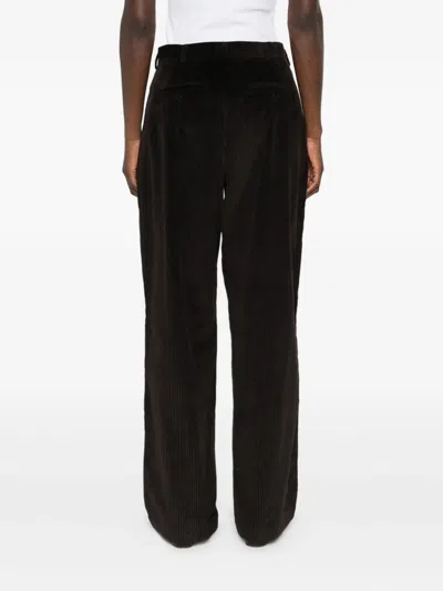 The Frankie Shop Straight-leg-hose Aus Cord In Brown