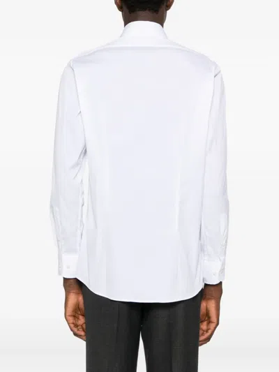 Sand Poplin Shirt In White