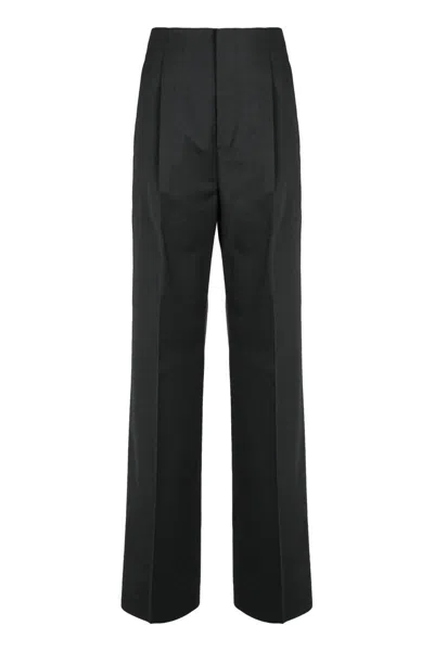 Alberta Ferretti Alberta Ferreti Wool Trousers In Black