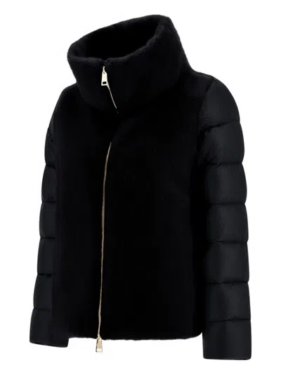 Herno Women Black Quilted Jacket, M Luxury Jackets For Women Darveys In Black