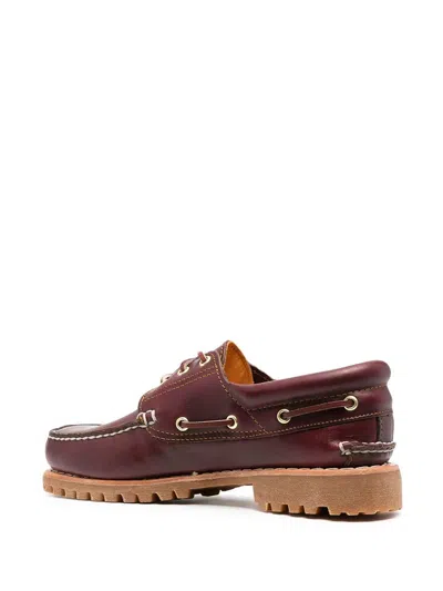 Timberland Moccasins In Burgundy